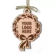 Wreath Wood Hang Tag