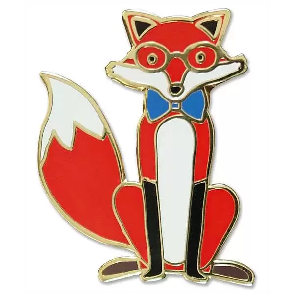 Fox Hard Enamel Pin.