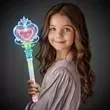 Heart-shaped wand with light-up