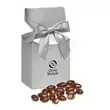 Metallic silver gift box