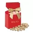 Red gift box filled