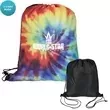 Tie dye drawstring backpack