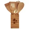 Bamboo Utensil Holder with