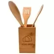 Bamboo Utensil Holder with