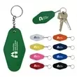 Motel style plastic keychain.