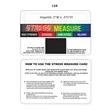 Stress measure card with