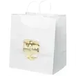 White kraft paper shopper