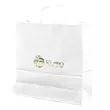 White kraft paper shopper