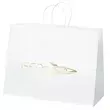 White kraft paper shopper