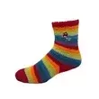 Rainbow fuzzy crew socks