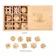 Bamboo Brainteaser Puzzle Set.