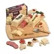 Cutting board with cheese,