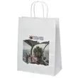 White kraft paper shopper