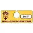 School Plastic Hang Tag