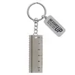 Metal ruler key chain