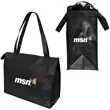 Oversize non-woven convention tote.