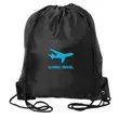 Drawstring backpack made of