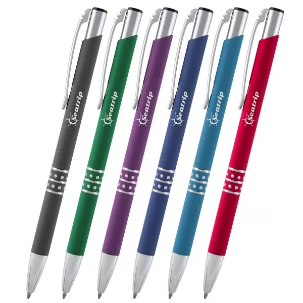 Retractable ballpoint pen featuring