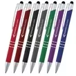 Stylus ballpoint pen featuring