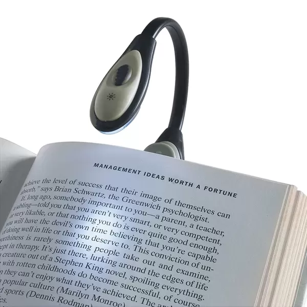 Bendable book light that