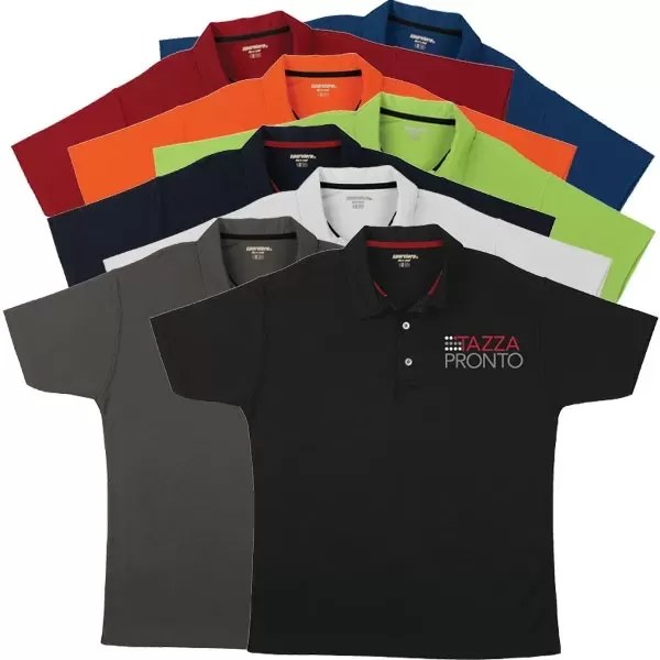 Performance polo shirt with