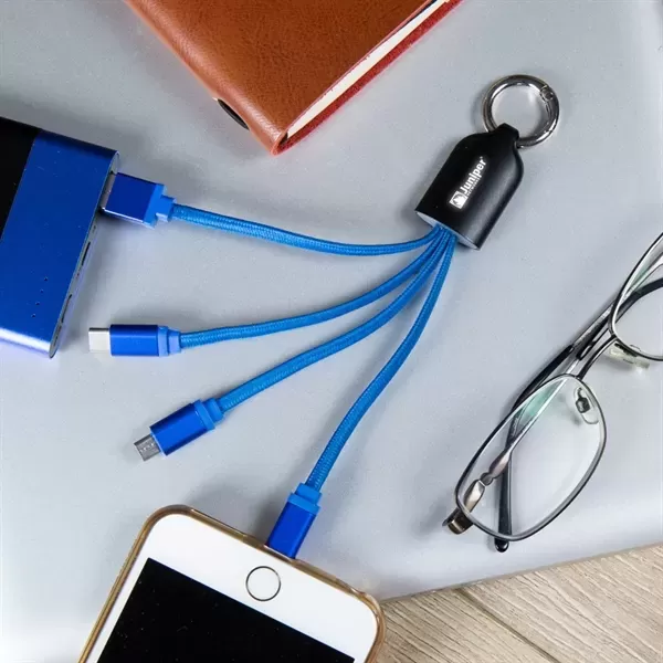 4-in-1 charging cable featuring