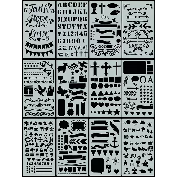 Essentials - Faith Stencil