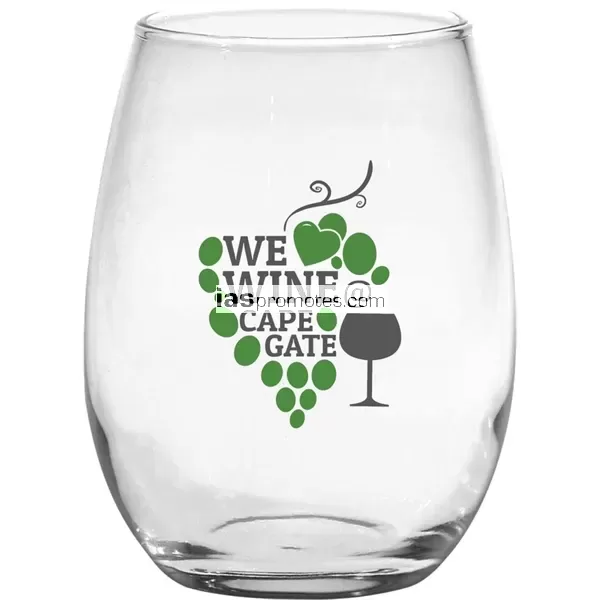 Imprinted Stemless Wine Glass