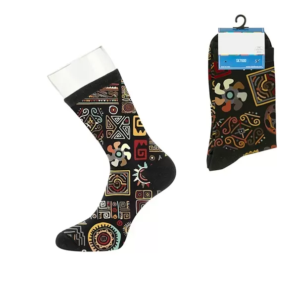 Custom one-size-fits-most dress socks