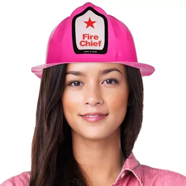 Pink novelty firefighter hat