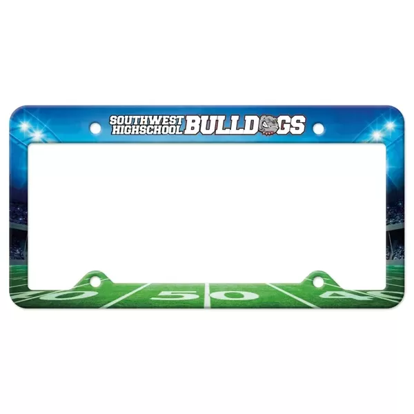 White Auto License Frame