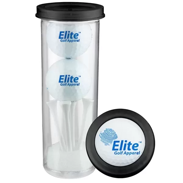 Golf gift tube with