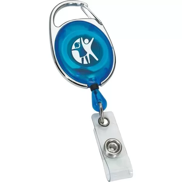 Translucent carabiner style retractable
