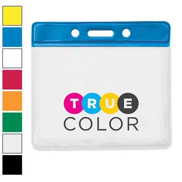 Color-coded vinyl badge holders