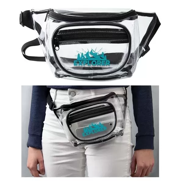 Clear fanny pack with