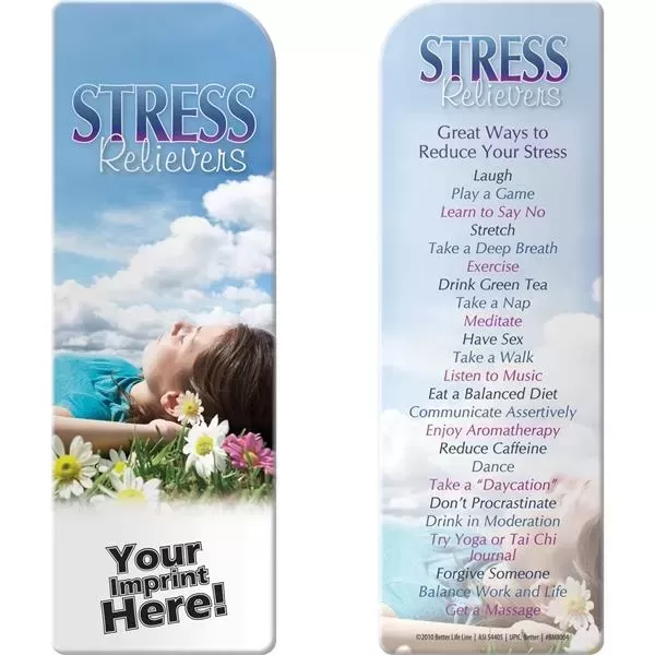 Bookmark - Stress Relievers.