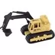 Die cast yellow backhoe,