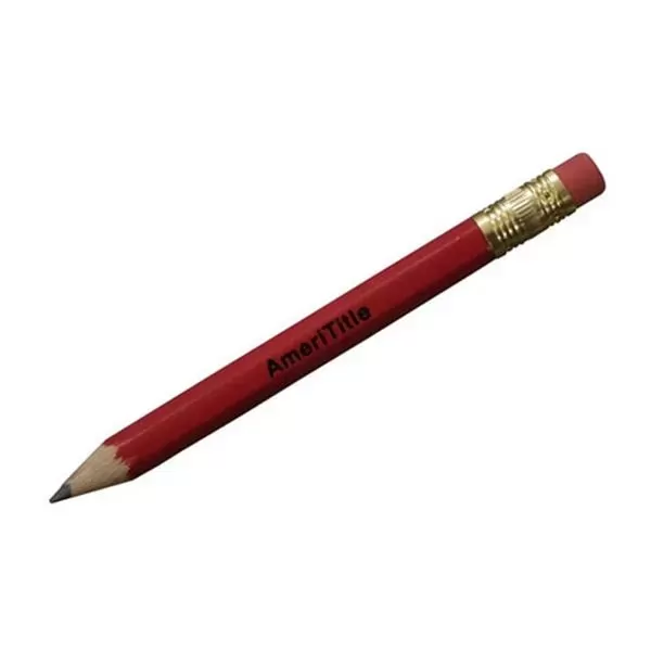 Golf pencil with eraser,