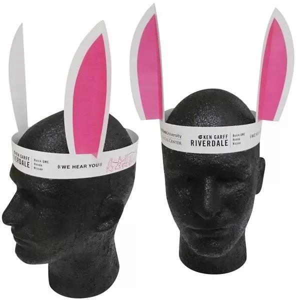 Bunny ears headband made