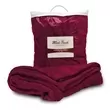 Embroidered mink luxury blanket,