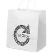 White kraft paper shopper