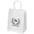 White kraft paper shopper