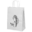 White kraft paper shopper