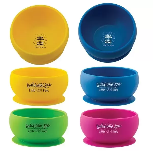 Silicone bowl with a