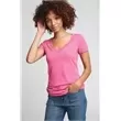 Women's deep V-neck t-shirt.