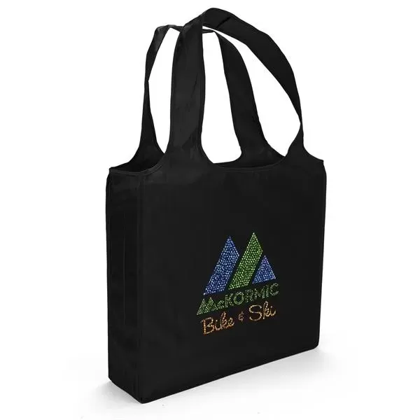 Polyester tote made from