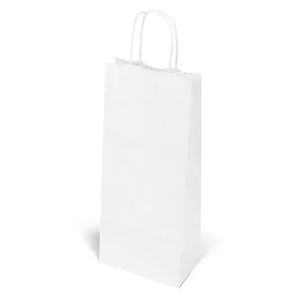 White kraft paper shopper