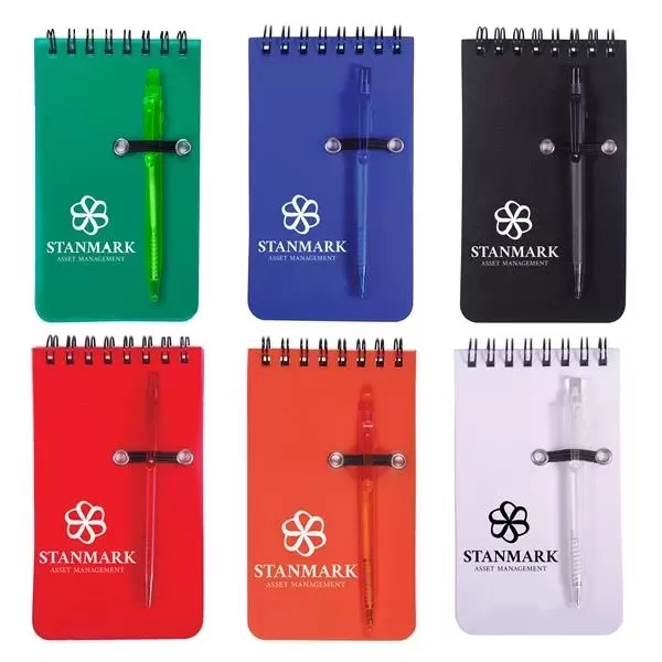 Spiral jotter with lined