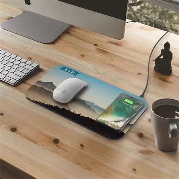 Qi charging mouse pad
