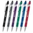 Retractable stylus ballpoint gel